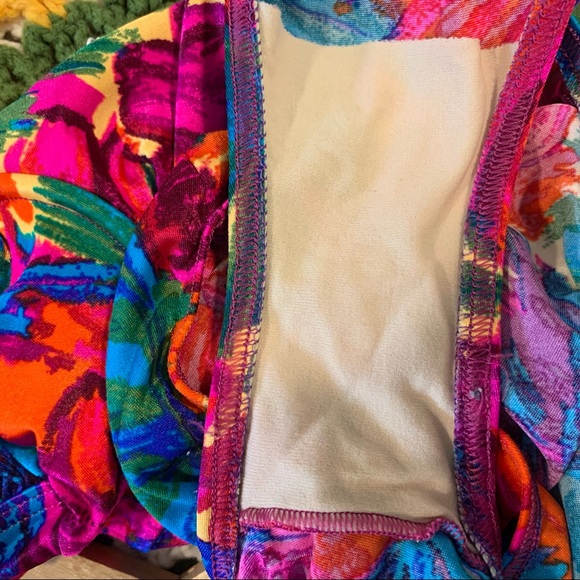 Vintage Floral One Piece Bathing Suit - Picture 11 of 12